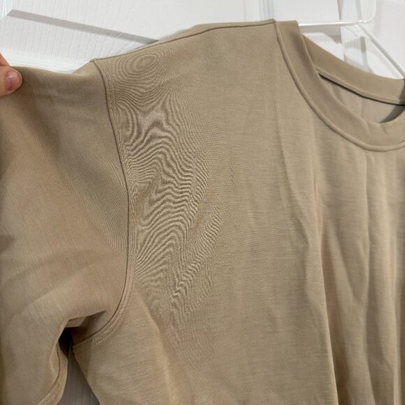 Lululemon Softstreme Perfectly Oversized Cropped Crew - Tan - Size 4 - Picture 3 of 6